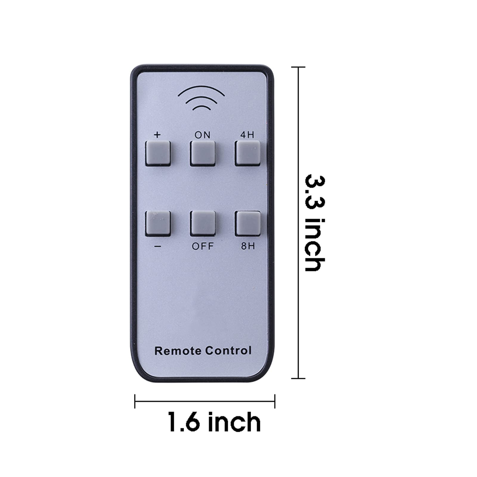 Compatible For The Flameless Candles In Techlong Shop, On/Off/Dimming/Timer Function, 4Hours/ 8Hours Timer