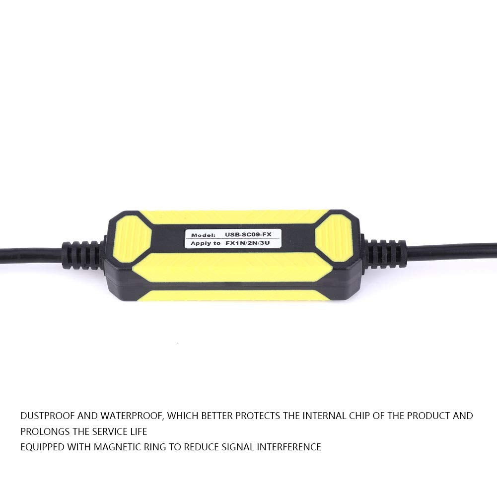 Viagasafamido Programming Cable Data Cable Fit For Fx1S/1N/2N/3U Fx Series Plc Usb Sc09 Fx 2.5 Meters Cable Download Line Fx Ser