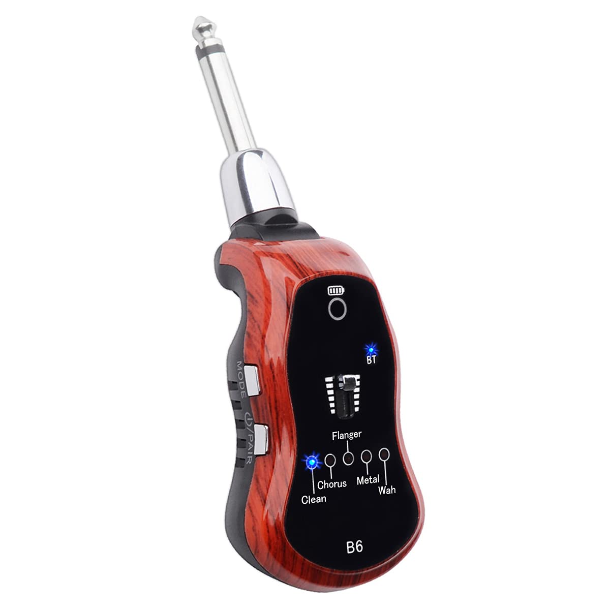 Kithouse B6 Guitar Headphone Amp Mini Plug Guitar Amplifier Bluetooth Receiver Rechargeable For Electric Travel Pocket Guitar Wi