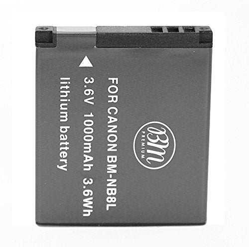 BM Premium 2 Pack of NB 8L Batteries and Battery Charger for Canon PowerShot A2200 is, A3000 is, A3100 is, A3200 is, A3300 is Digital Camera