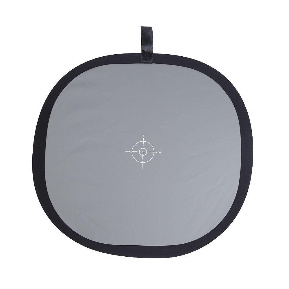 Andoer 24X24 Inch Foldable Grey/White Balance Card 18% Grey Reference Reflector Grey Card With Carrying Bag
