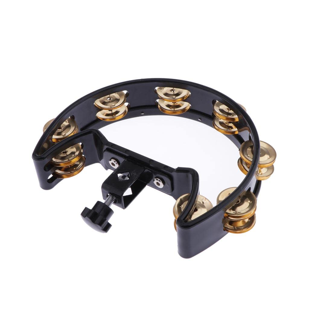 SECRET DESIRE Music Rattle Tambourine Handbell Shaker with Copper Jingles Jazz Drum Acc 2