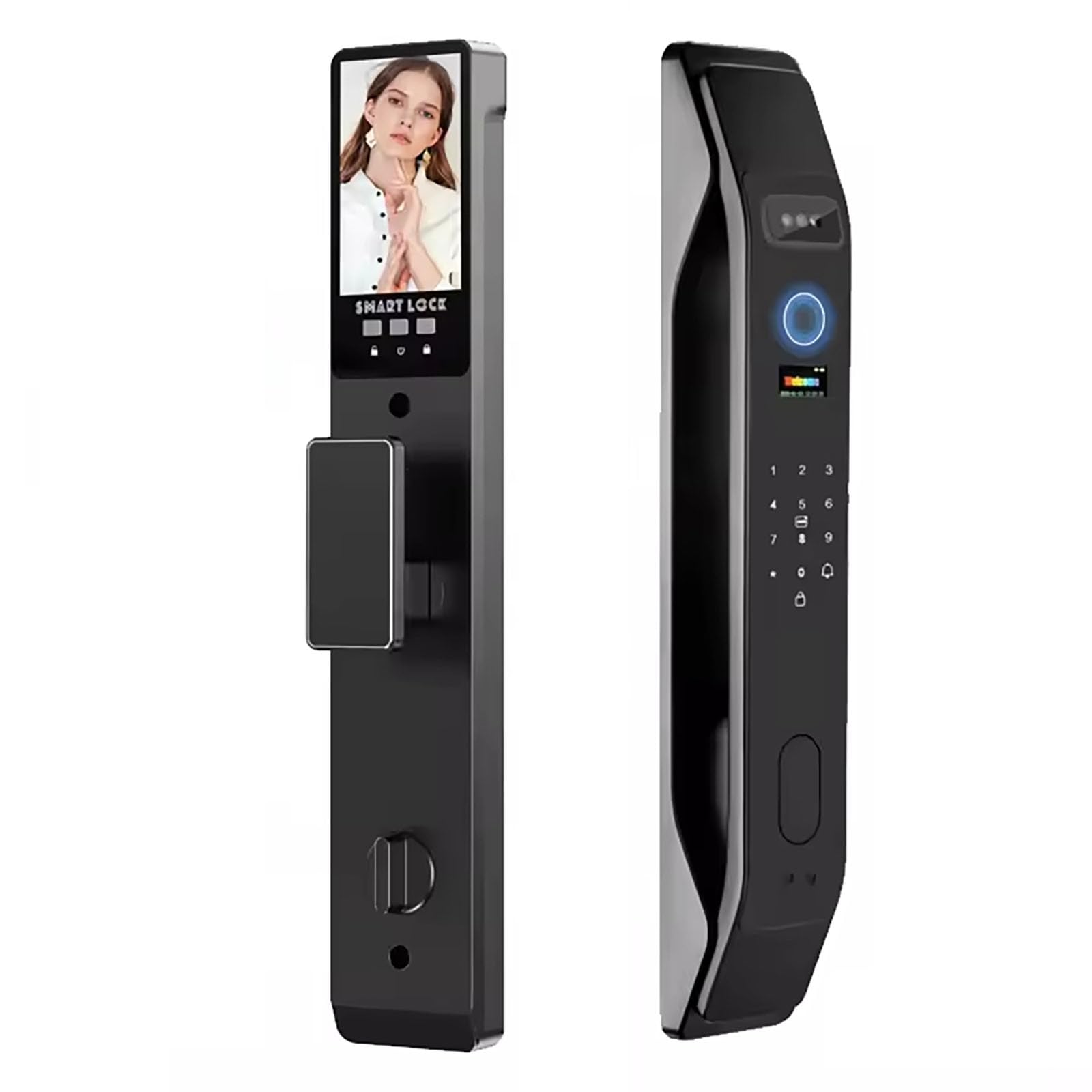 HIFAM 3D Face Recognition Smart Door Lock, Video Smart Lock with Camera,Build-in WiFi,Video Doorbell,APP Control,Security WiFi F