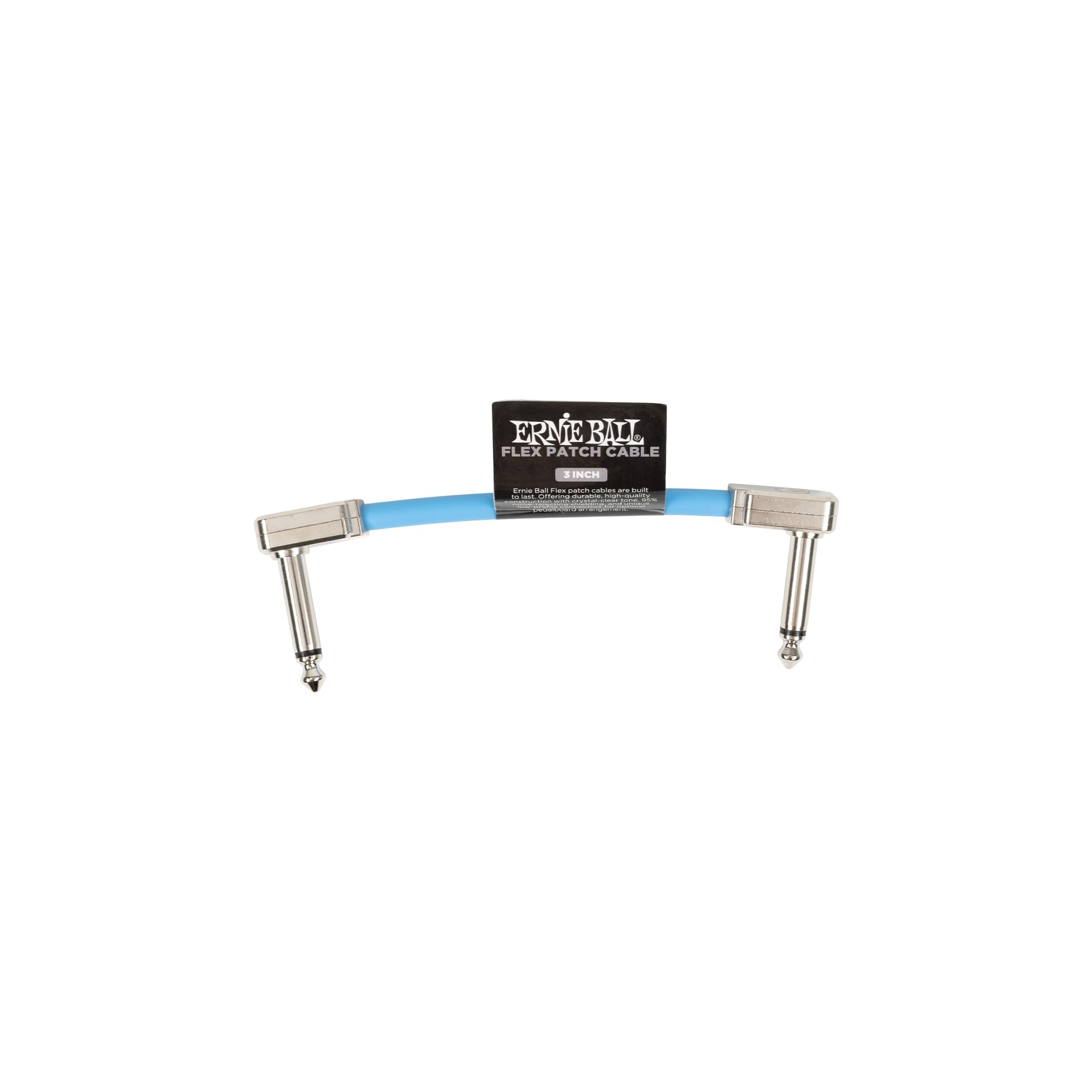 Ernie Ball Flex Patch Cable 3In   Blue   Single