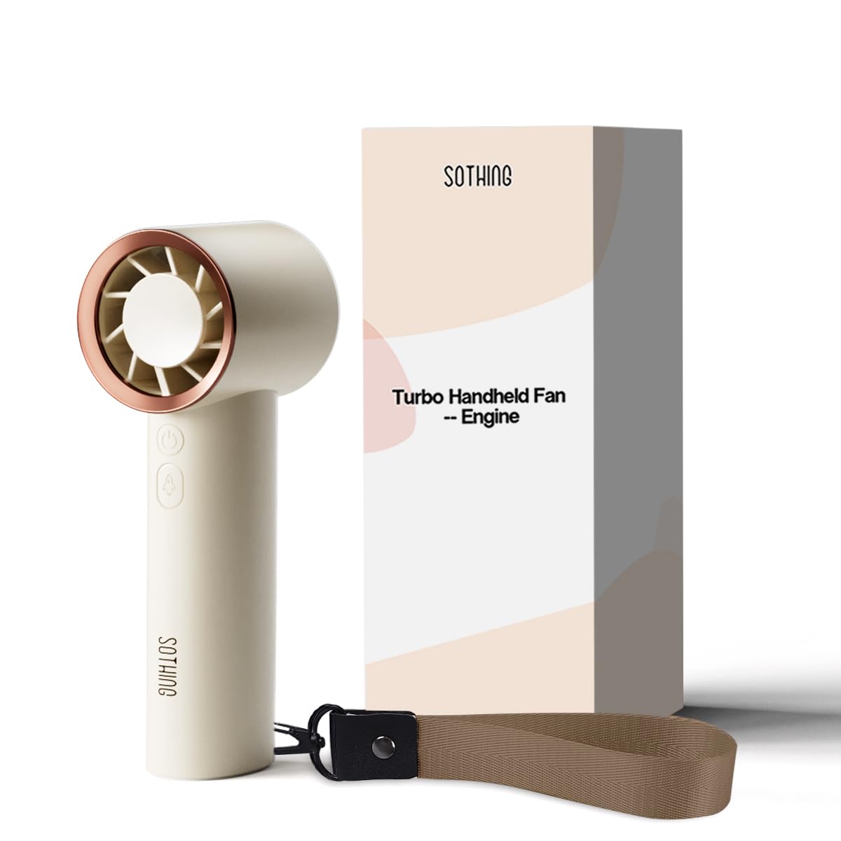 Sothing Turbo Handheld Fan Portable Personal Fan 14H Use, 3600Mah Rechargeable Pocket Mini Travel Fan, 15000 Rpm Wireless Eyelas