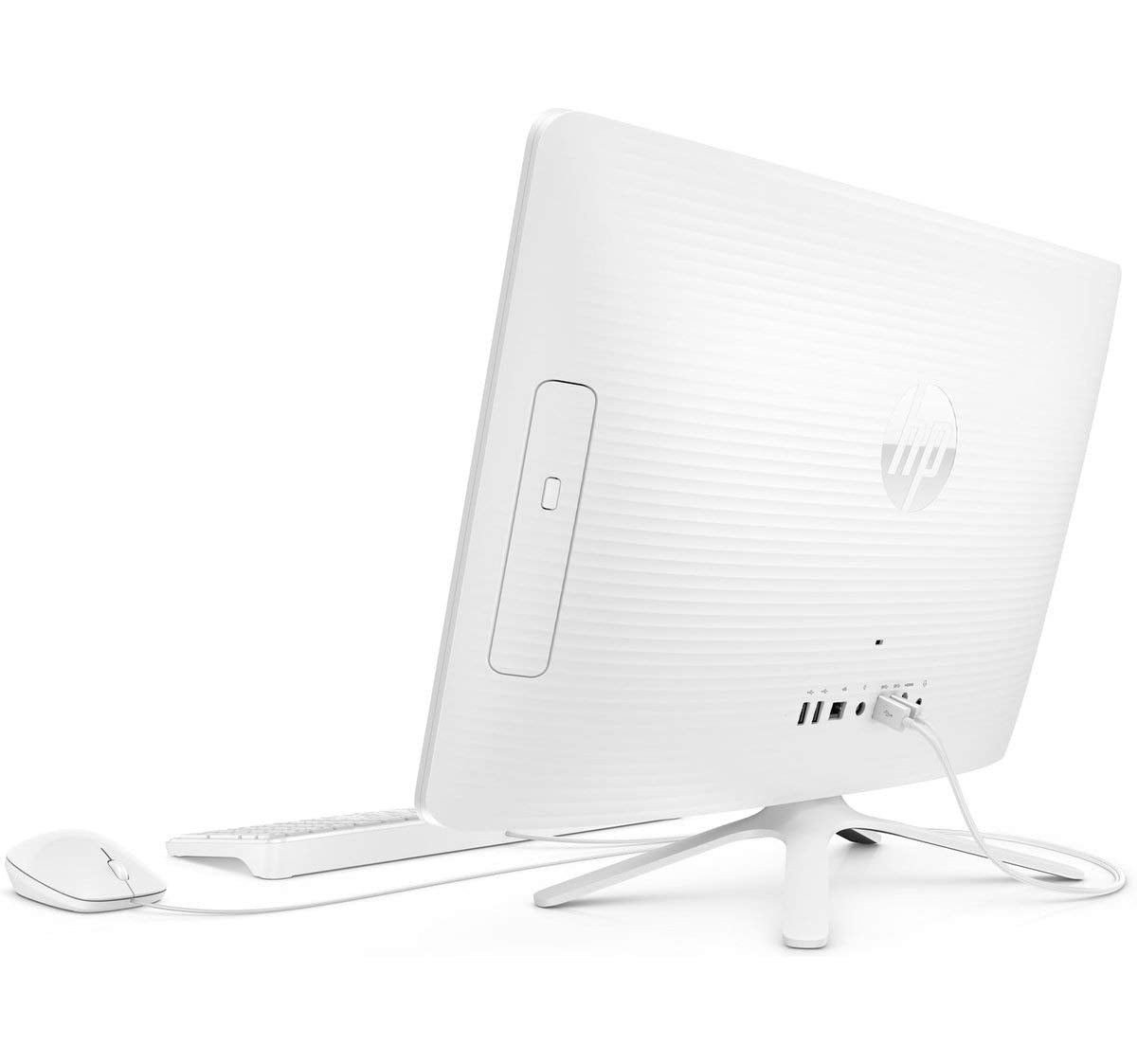 HP 2019 All in One 21.5' FHD Touchscreen High Performance Desktop PC, Intel Pentium Quad Core Processor 4GB RAM 1TB HDD HDMI DVD WiFi Bluetooth Webcam Keyboard + Mouse Windows 10, Snow White