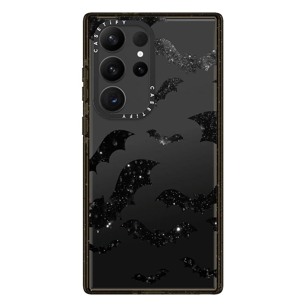 Casetify Impact Galaxy S23 Ultra Case [4X Military Grade Drop Tested / 8.2Ft Drop Protection]   Bats   Clear Case Halloween   Cl
