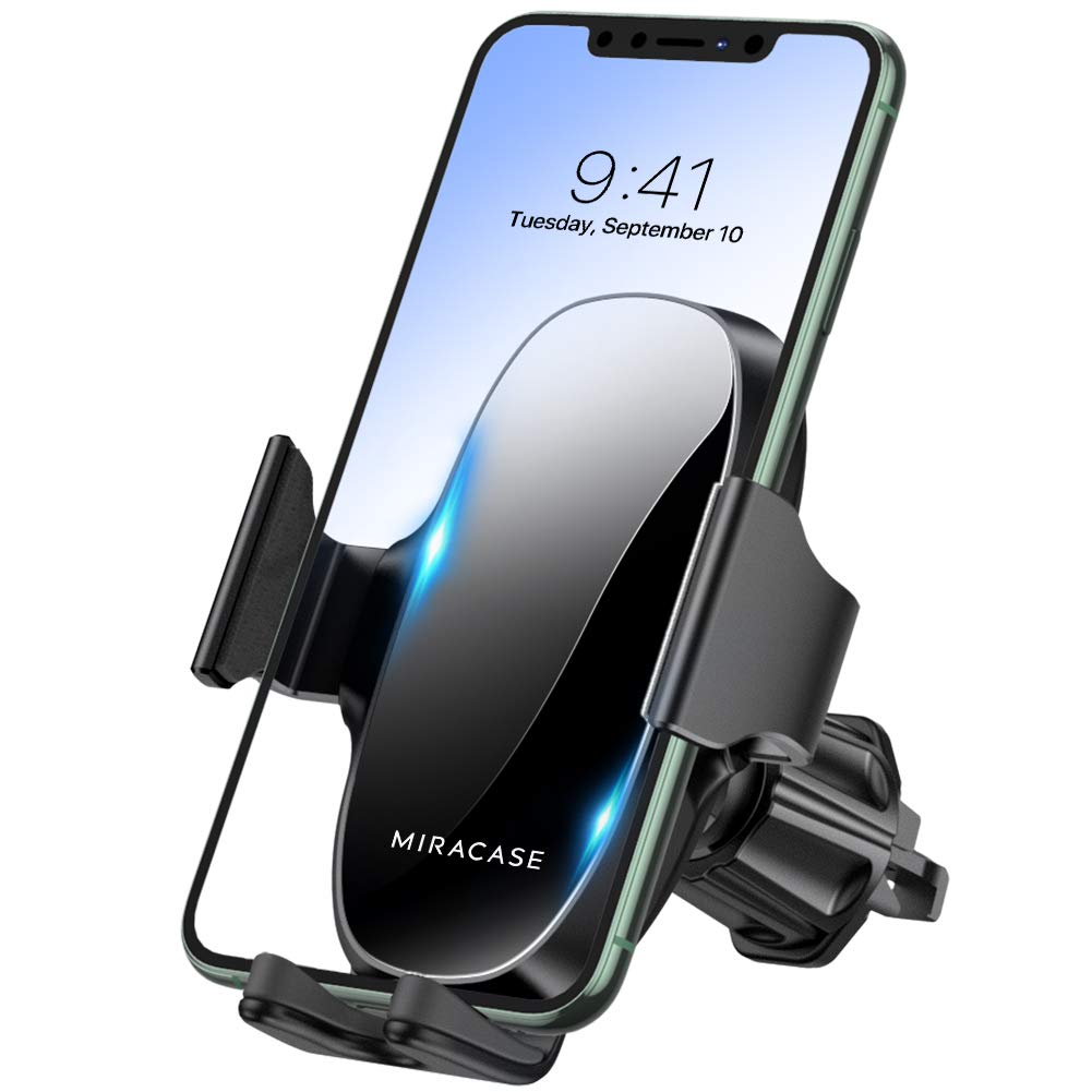 Miracase Phone Holders For Your Car With Newest Metal Hook Clip, Air Vent Cell Phone Car Mount, Hands Free Universal Automobile