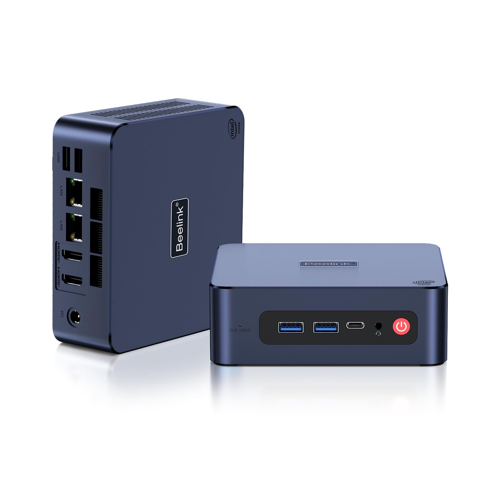 Beelink U59 Pro Mini Pc, 11Th Gen Intel Celeron N5105 (4C/4T, Up To 2.9Ghz), 16Gb Ram Ddr4 500Gb Ssd, Mini Desktop Computer Supp