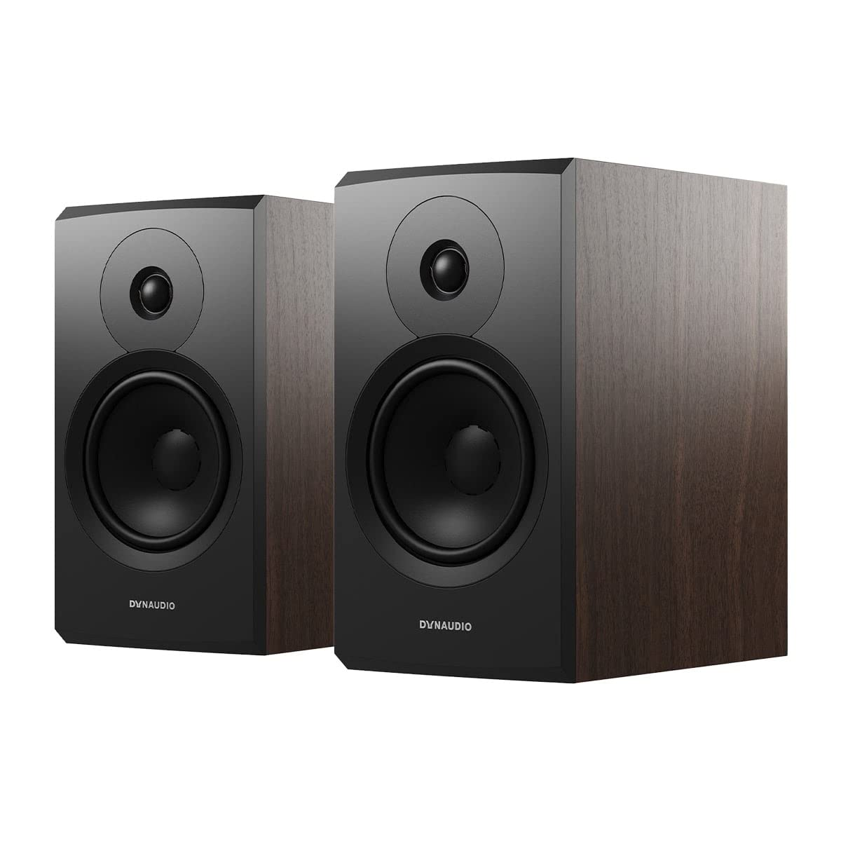 Dynaudio Emit 20 Compact Bookshelf Speaker   Pair (Walnut Wood)