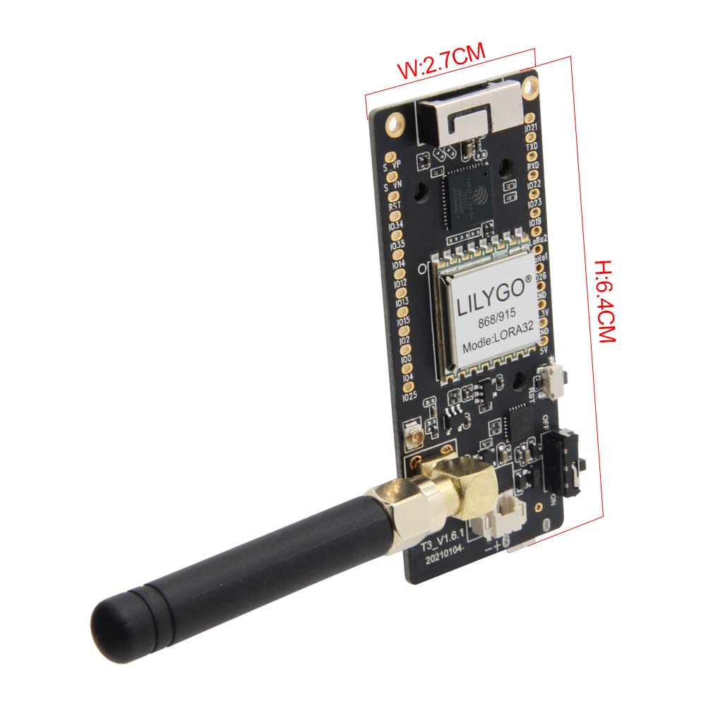 Lilygo Lora32 433Mhz Esp32 Development Board Oled 0.96 Inch Sd Card Ble Wifi Ttgo Paxcounter Module
