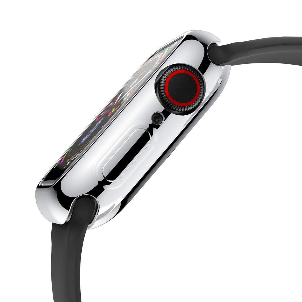 Hankn Case Compatible With Apple Watch Series 9 8 7 45Mm /Series 4 5 6 Se 44Mm, Soft Tpu Plated Shockproof Iwatch Shell Cover Bu