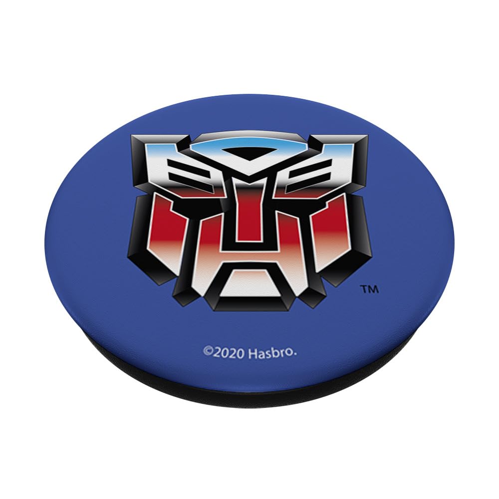 Hasbro Transformers Autobots Chrome Logo PopSockets Grip - Black Silicone, Model 260027