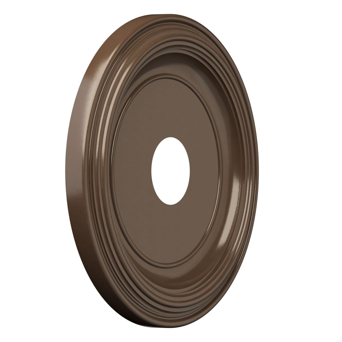 Ekena Millwork 16Od X 3 1/2Id X 1 3/8P Traditional Thermoformed Pvc Ceiling Medallion (Fits Canopies Up To 9 1/2), Metallic Copp