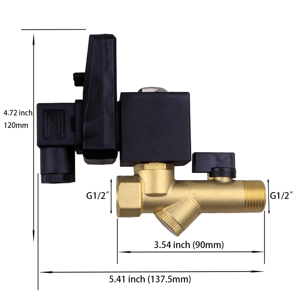 Dc 24V 1/2'' Automatic Electronic Timed Drain Valve For Filter Separator Dryer Gas Tank
