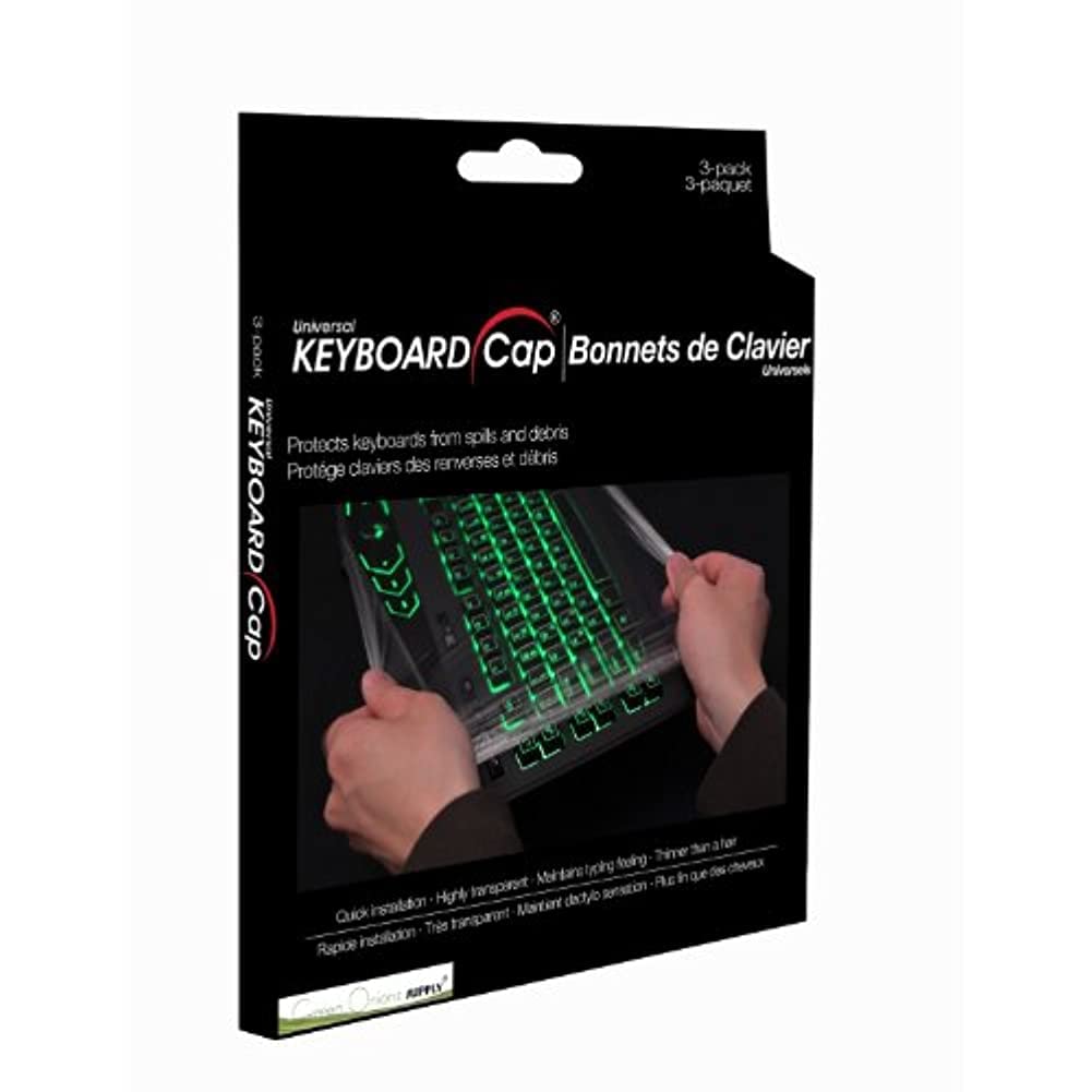 Green Onions Supply[3 Pack Universal Fully Covered Flat Style 0.025Mm Wipeable Superb Tactile Feeling Waterproof Anti Dust Keybo