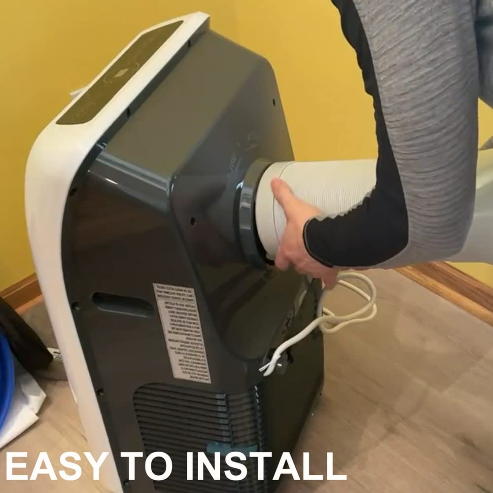 NWESTUN 5.9 Portable Air Conditioner Exhaust Hose Coupler, Round Window Adapter for A/C Connection