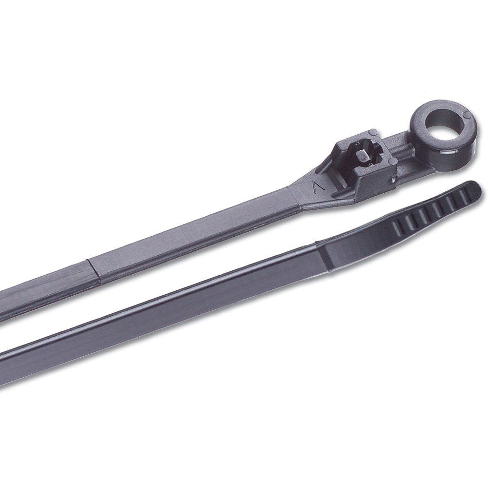 Marinco 14'' Uv Black Mounting Cable Zip Ties   100 Pack