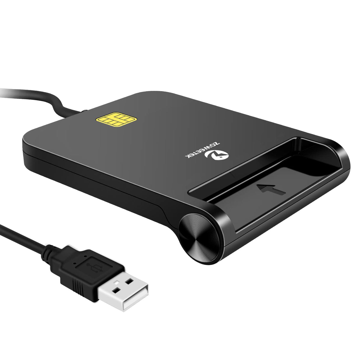 Zoweetek Cac Reader Military, Cac Card Reader Military, Smart Card Reader Military, Compatible With Windows, Mac Os And Linux