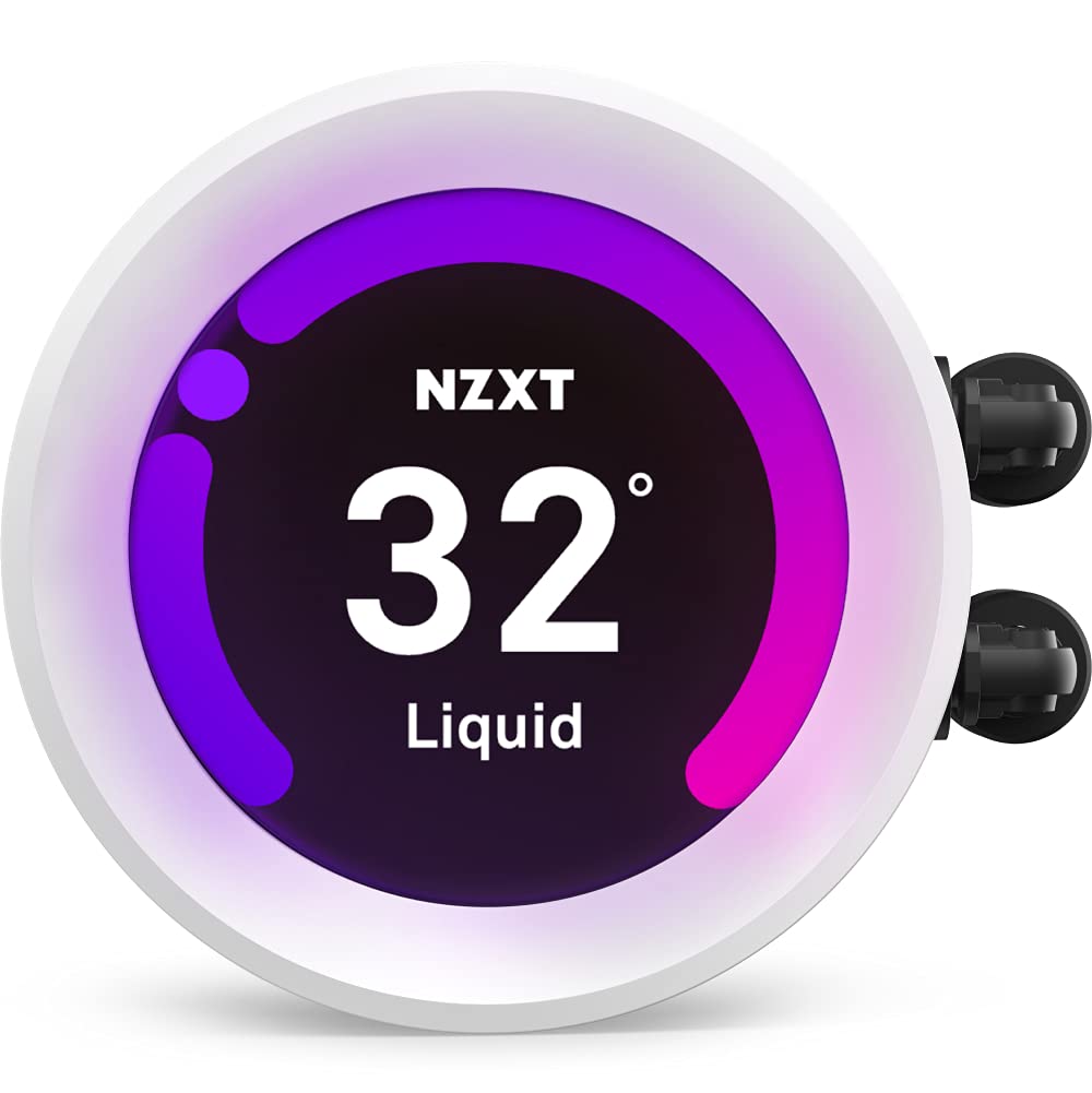Nzxt Kraken Z53 Rgb 240Mm   Rl Krz53 Rw   Aio Rgb Cpu Liquid Cooler   Customizable Lcd Display   Improved Pump   Powered By Cam