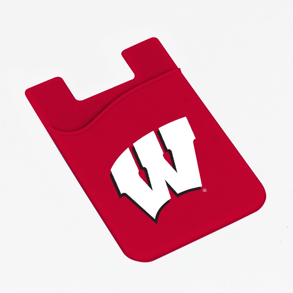 Guard Dog Silicone Credit Card Holder/Phone Wallet - Wisconsin Badgers