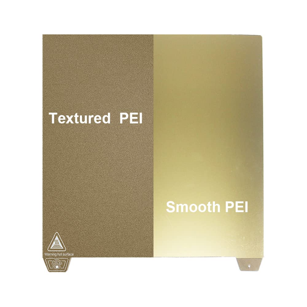 Cctree Double Sided Textured Pei Sheet+Smooth Pei Spring Steel Sheet 310X320Mm, Flexible Print Build Plate Removable Surface Pla