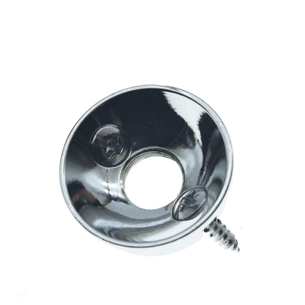 Kaish Chrome Brass Metric Electric Guitar Jackplate Electrosocket Jack Plate For Fd Import Style Tele/Telecaster