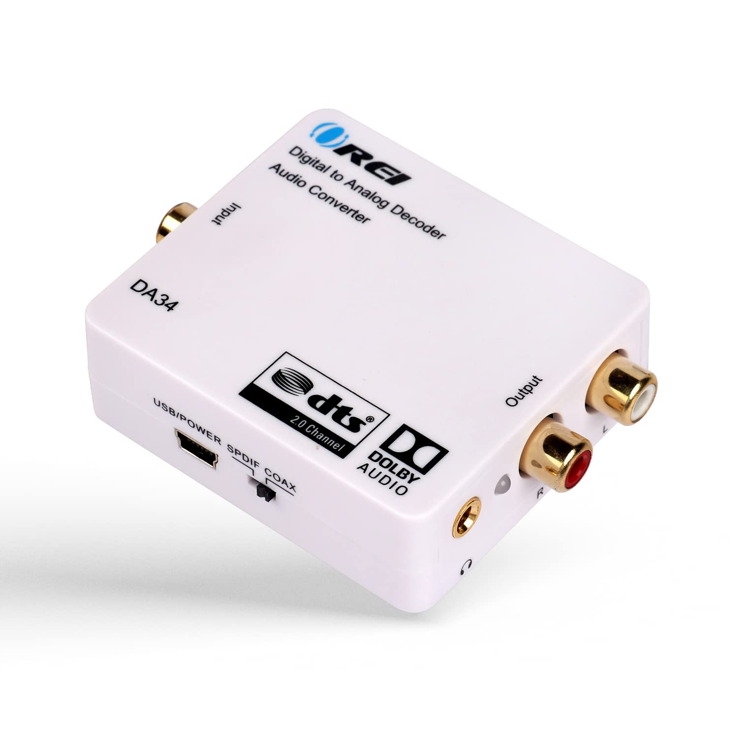Orei Digital To Analog Audio Decoder By Orei, Convert & Decode Dolby Digital Audio Spdif/Coaxial 5.1 Channel Input To Rca L/R/3.