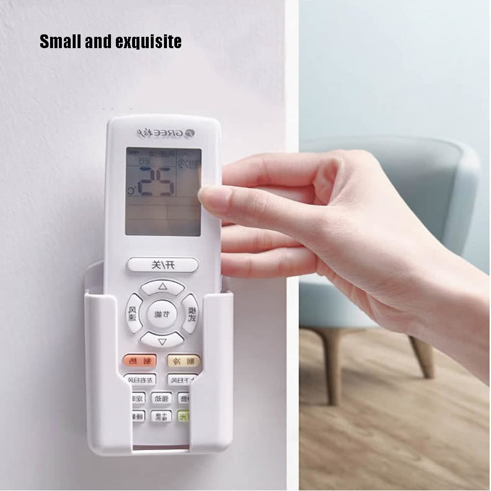 Teadokly 2Pack Remote Control Holder,Self Adhesive Wall Mount Phone Holder,Air Conditioner Tv Remote Control Bracket,Wall Mounte