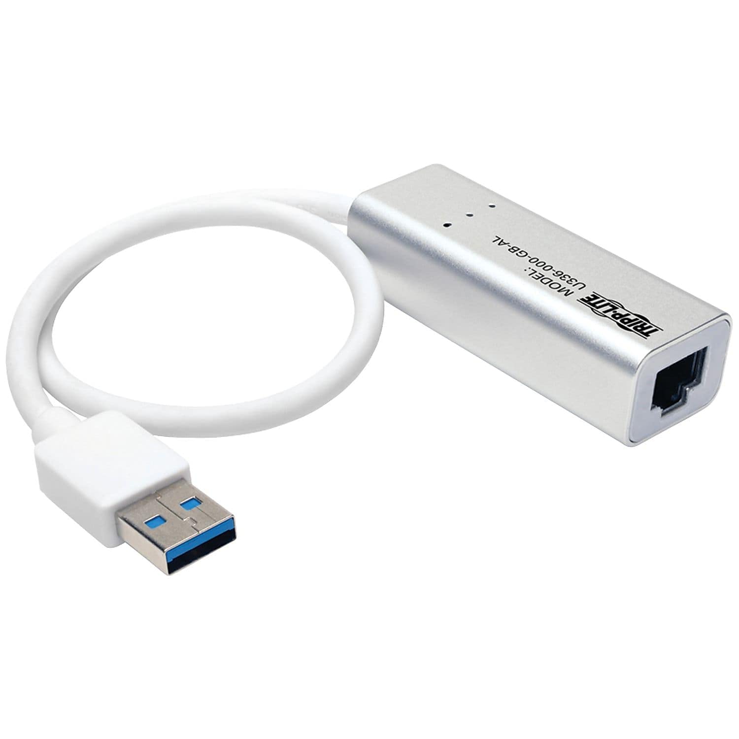 TRIPP LITE USB 3.0 Superspeed to Gigabit EtherNet, RJ45, LAN, NIC, Wired Network Adapter (U336-000-GB-AL)