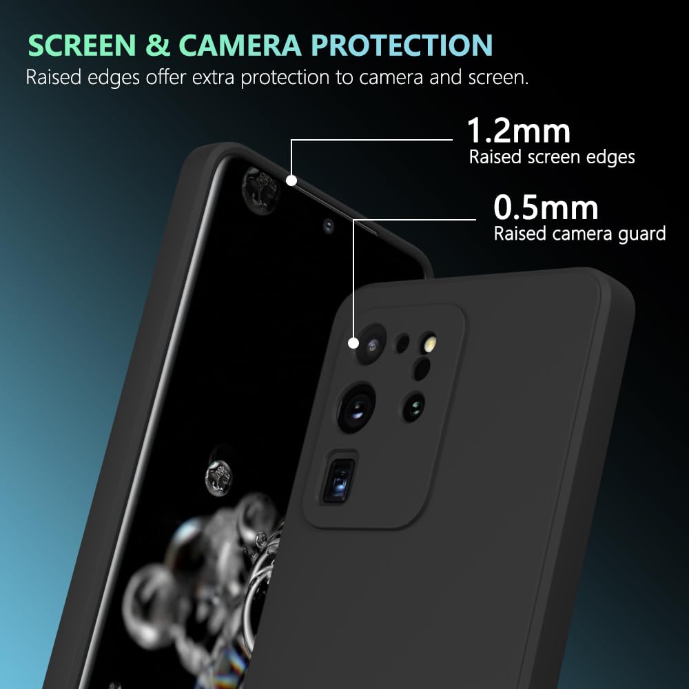 Wogroo For Samsung Galaxy S20 Ultra Case Black, Scratch Resistant With Soft Touch, Slim Thin Phone Cover For Samsung Galaxy S20