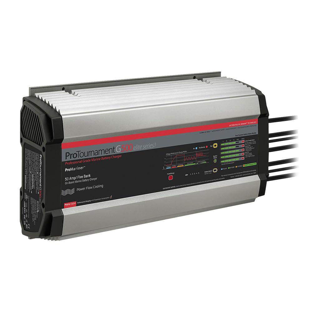 Promariner Protournamentelite 500 Battery Charger - 5 Bank - Global/Czone,WBAUVB0CWYVXQ6L