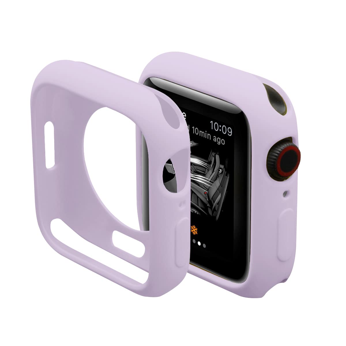 Hontao Ultra Thin Soft Tpu Shockproof Bumper Case For Iwatch Apple Watch Series Se 6/5/4 Purple 44Mm