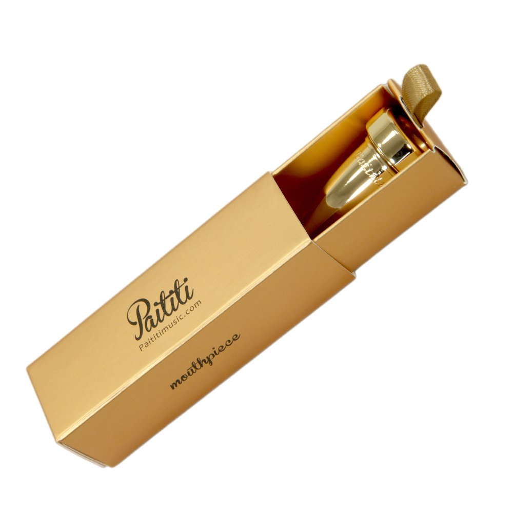 Paititi Gold Plated Rich Tone Bb 1C Trumpet Mouthpiece