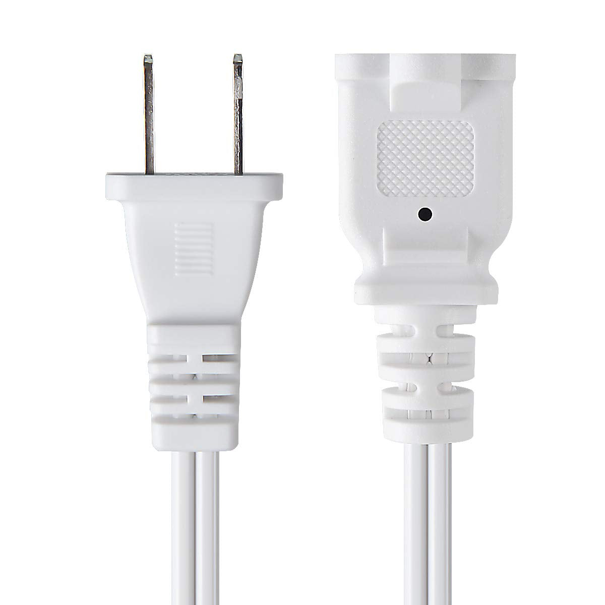 Vseer 2 Prong Extension Cord Us Ac 2 Prong Male And Female Power Cable Spt2 16Awg 13A/125V, Usa Outlet Saver Power Extension Cor
