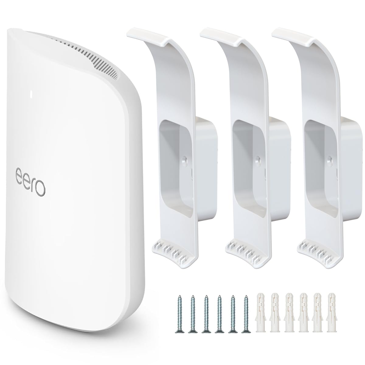 Eero Max 7 Wall Mount, Wall Brackets Abs Router Holder Compatible With Eero Max 7 Extender Space Saving (3 Pack)
