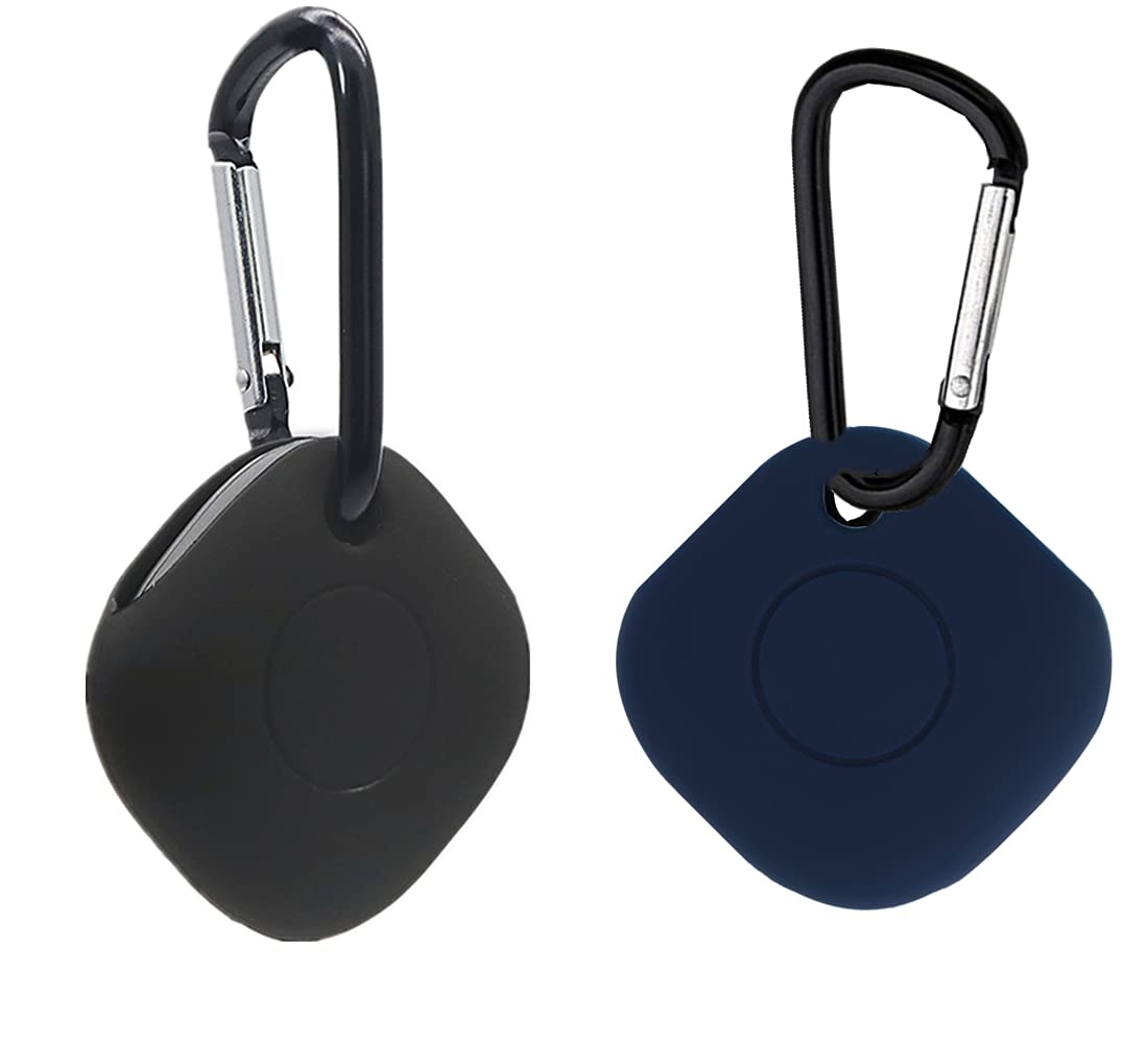 Doweiss (2 Packs) Samsung Galaxy Smarttags Cases, Soft Skin Rubber Protective Cases Cover Anti Scratch Lightweight With Clips Ke