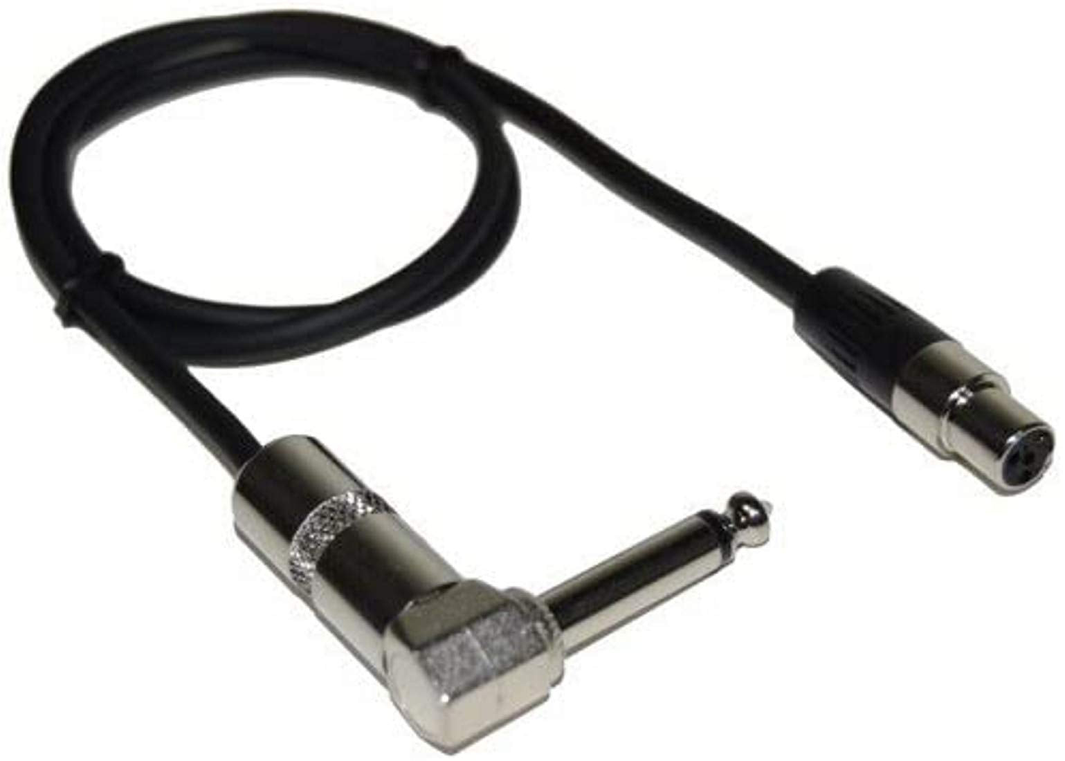 Hqrp Ta4F Mini Connector To 1/4 Right Angle Instrument Cable Compatible With Line 6 Relay G50 G55 G90 Digital Wireless Guitar System Tbp12 Transmitter 98 033 0003