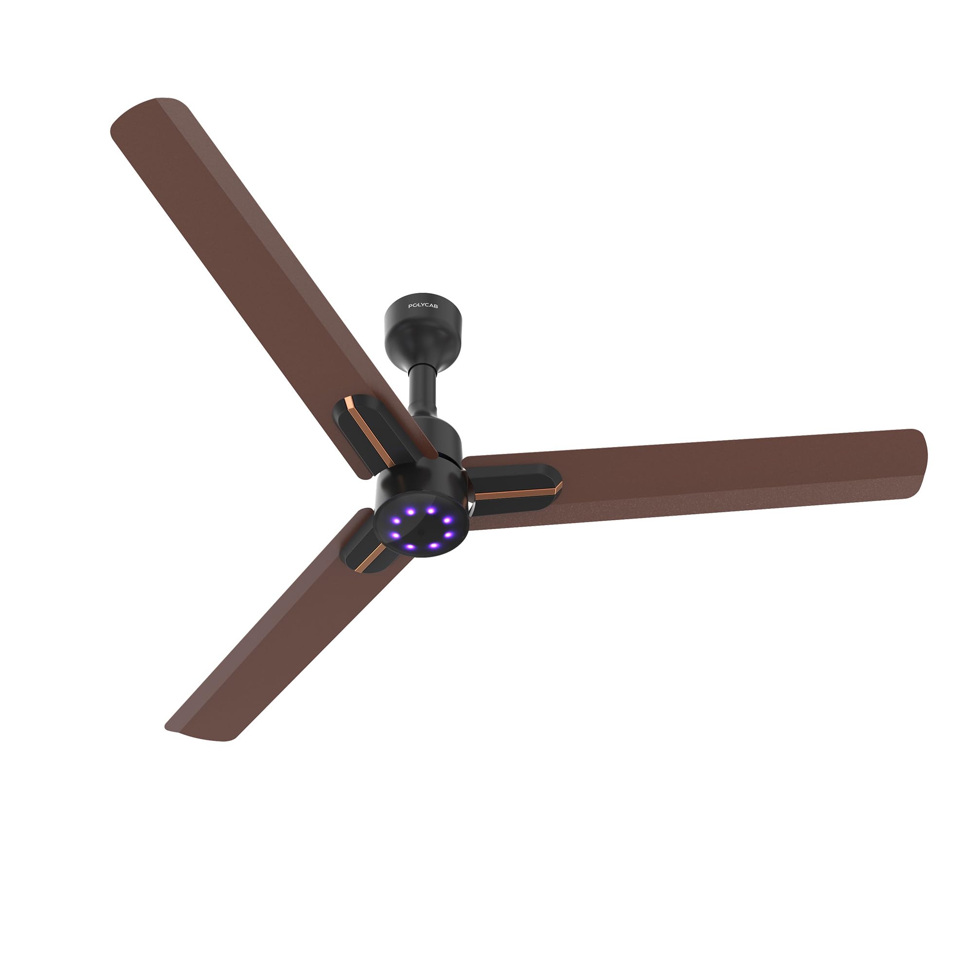 Polycab Wizzy Neo Led 2.0 1200Mm Bldc Ceiling Fan With Remote |Bee 5 Star Rated, Higher Air Delivery|Led Indicator,Reverse,Sleep
