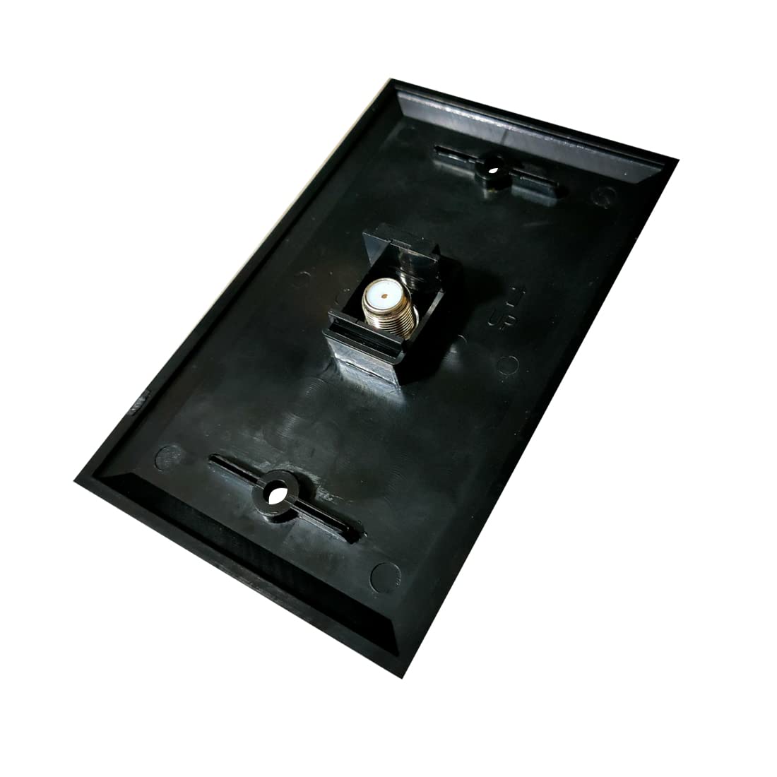 BUPLDET Coax Cable Wall Plate Single Gang F-Type Outlet Black