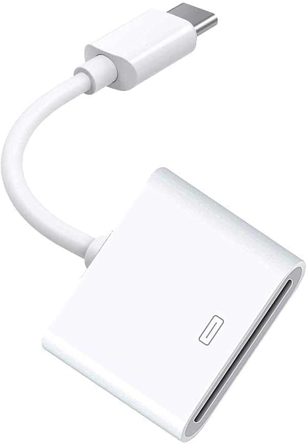 30-Pin Female to USB-C 3.1 Male Type-C Adapter Cable Computers Components Accessories (White)