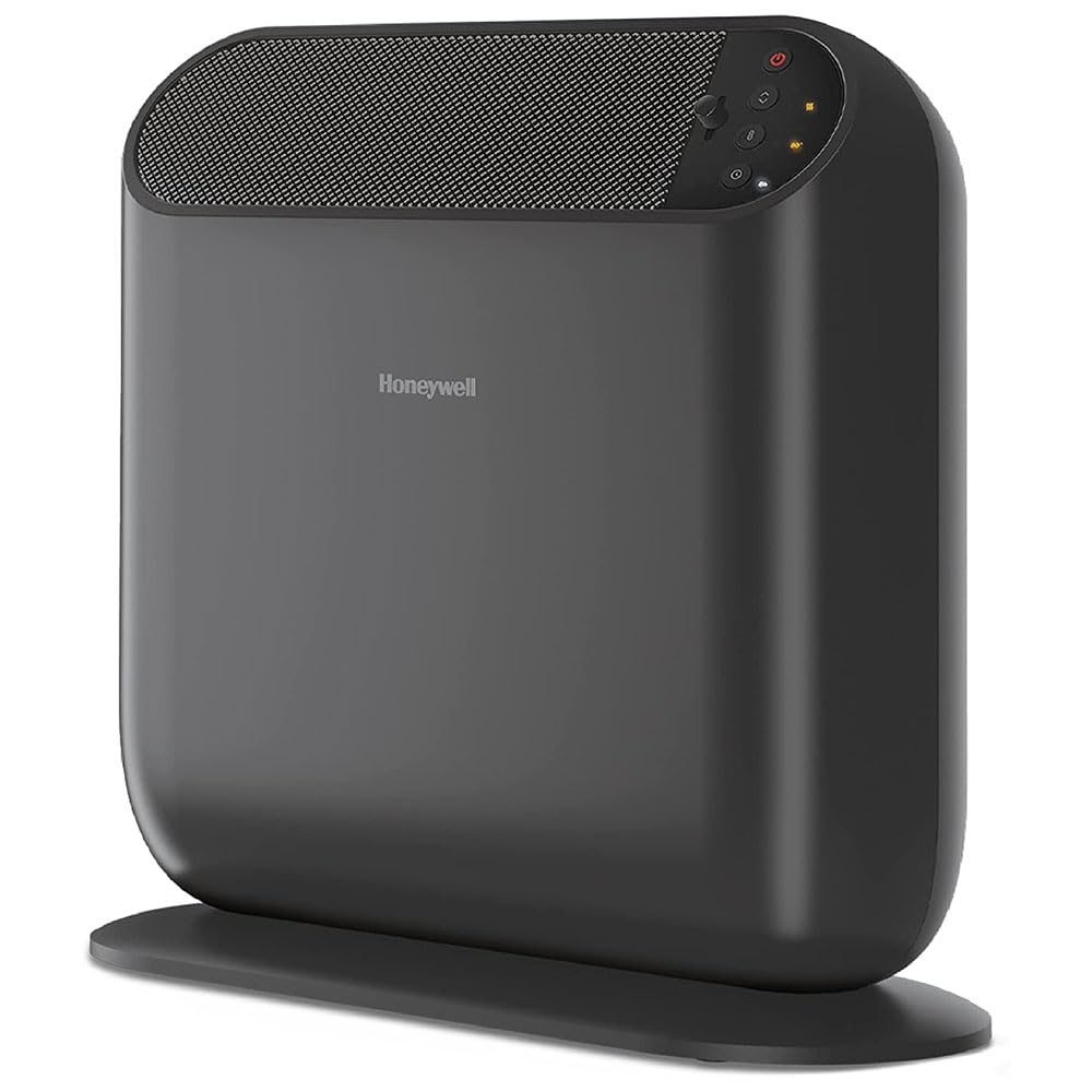 Honeywell Thermawave 6 Ceramic Technology Space Heater, Black Ceramic Heaterwith Programmable Thermostat