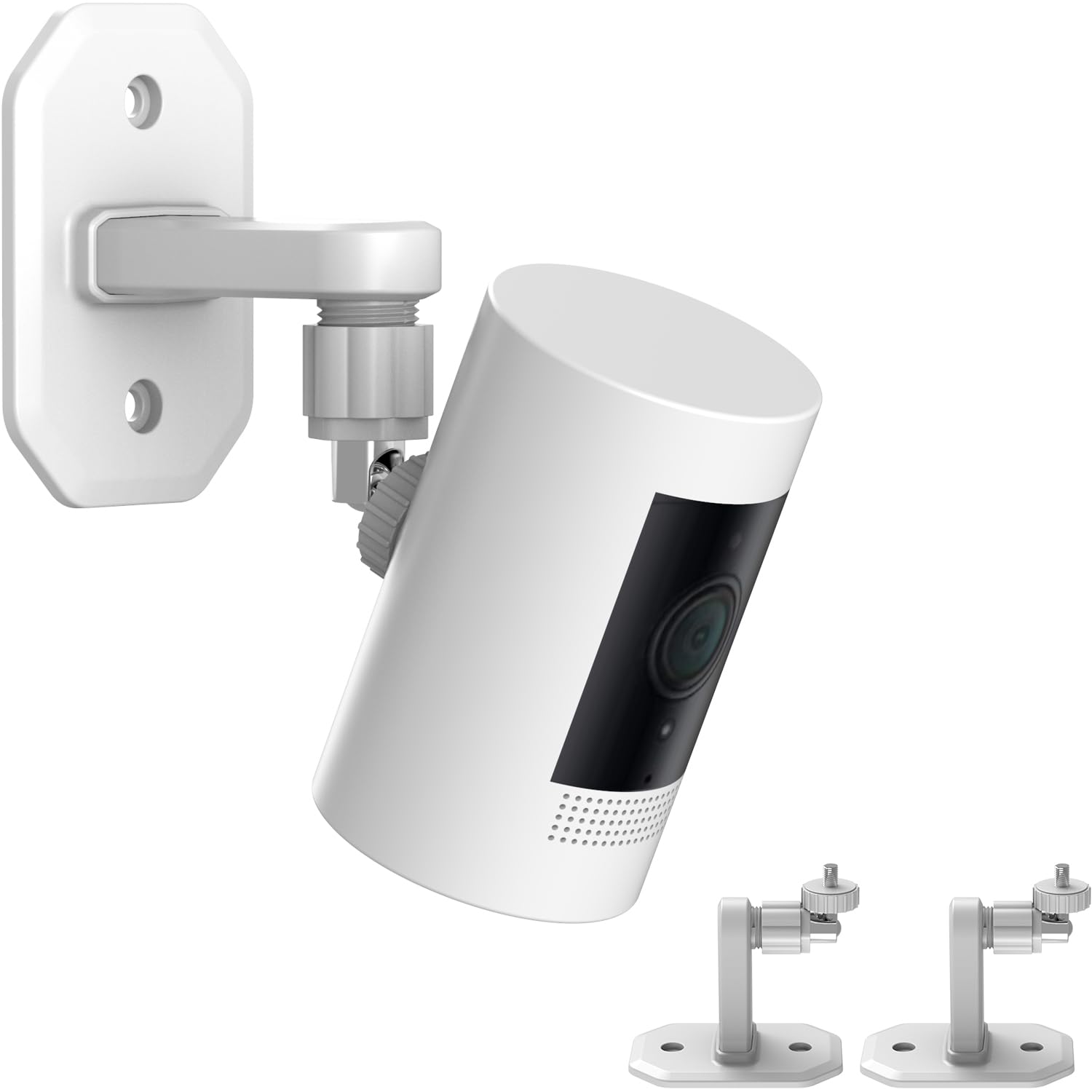 2Pack Adjustable Wall Mount Bracket Compatible With Ring Stick Up Cam & Ring Indoor Cam(1St Gen), Perfect View Angle For Ring Camera System