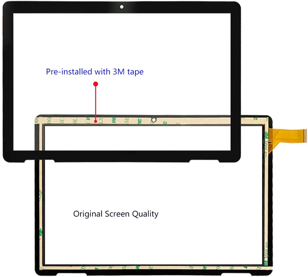 For Onn 10.1 Inch Tablet Screen Replacement 2Apuqw1027 Model 100011886 Digitizer Front Glass Touch Screen