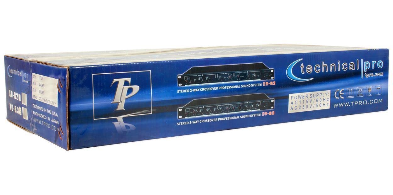 Technical Pro Xo3 Professional 3  Way Crossover With Sub Output