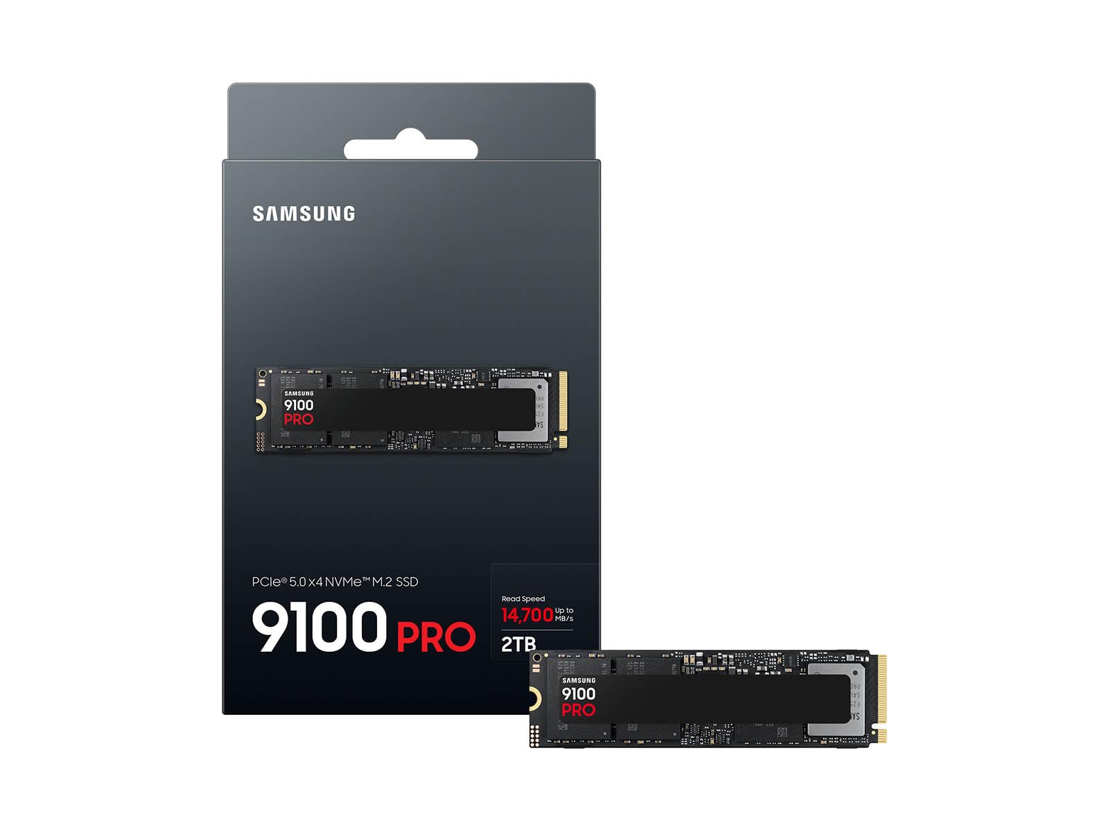 Samsung Ssd 9100 Pro 2Tb, Pcie 5.0X4 M.2 2280, Seq. Read Speeds Up To 14,800Mb/S, Best For Ai Computing, Gaming, And Heavy Duty