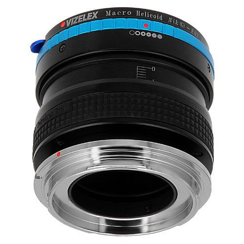 Vizelex Macro Focusing Helicoid For Nikon G And Dx Lenses To Canon Eos Dslr Camera Body - Variable Magnification Helicoil With B