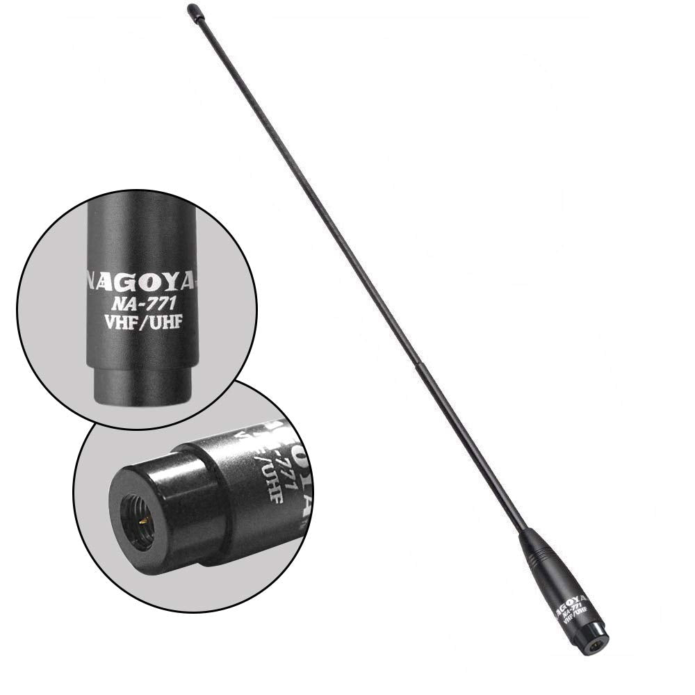 Nagoya Na-771 Sma-Male 15.6-Inch Whip Vhf/Uhf (144/430Mhz) Antenna For Yaesu, Vertex, Tyt, And Wouxun Radios