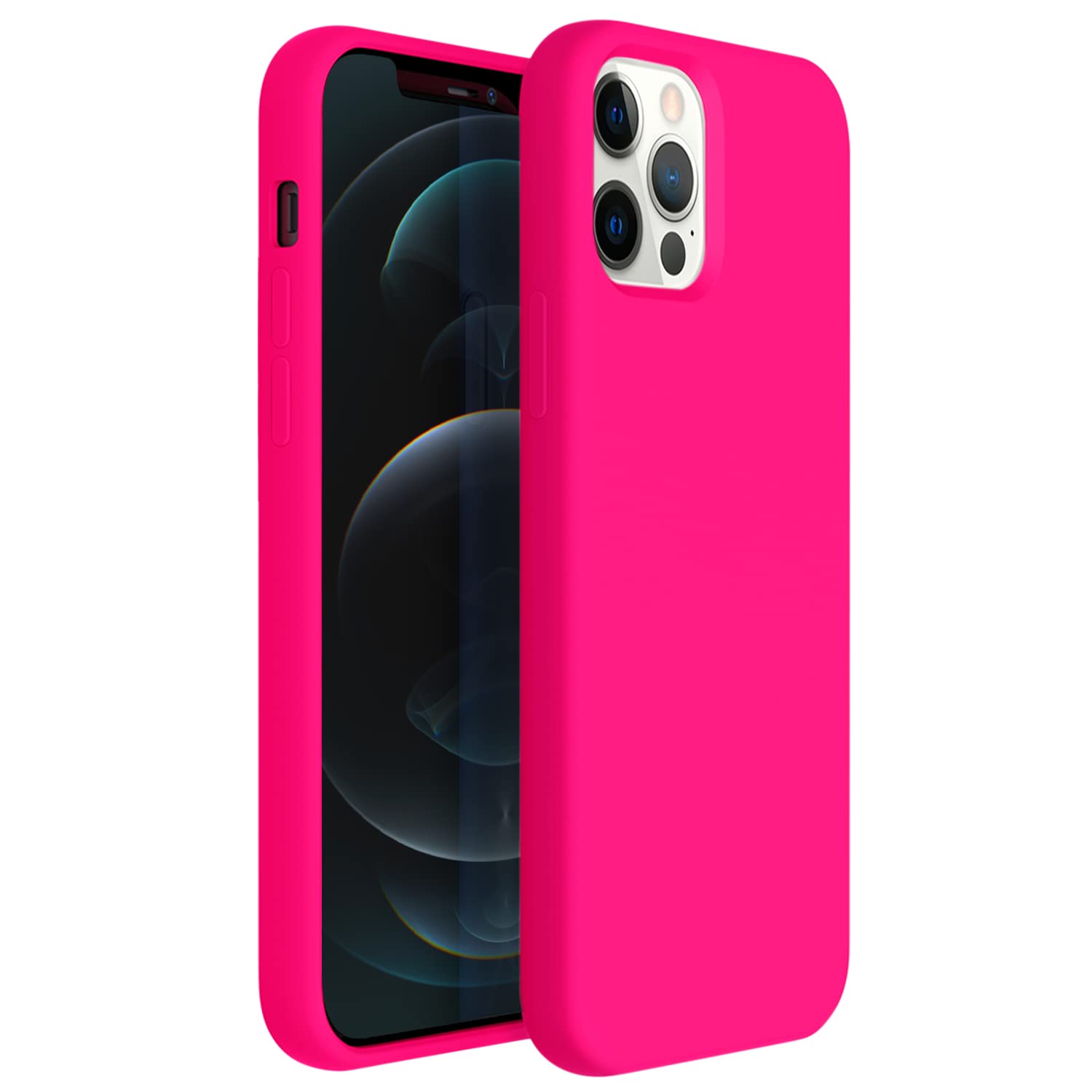 Zuslab Nano Silicone Case Compatible With Apple Iphone 12/ Iphone 12 Pro 2020, Liquid Silicone Rubber Shockproof Soft Full Prote