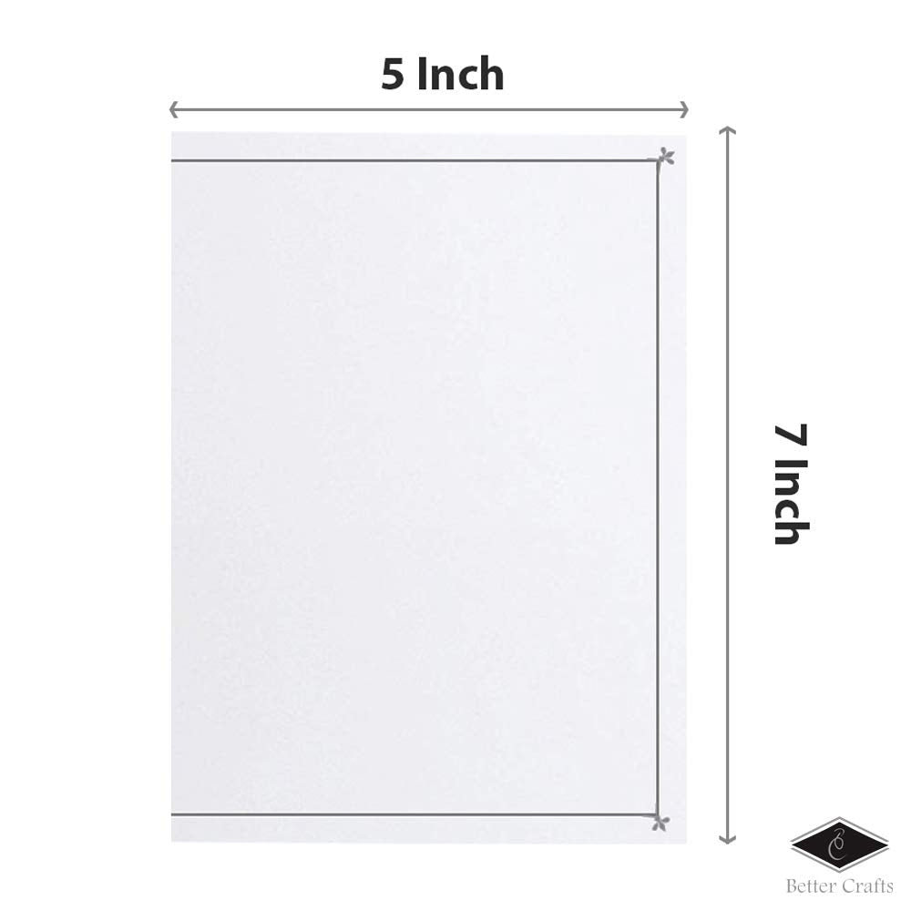 Cardboard Photo Folder 5X7 (10 Pack)   White Card Folder With Nice Silver Design  Great For Wedding Pictures, Baby, Graduation,